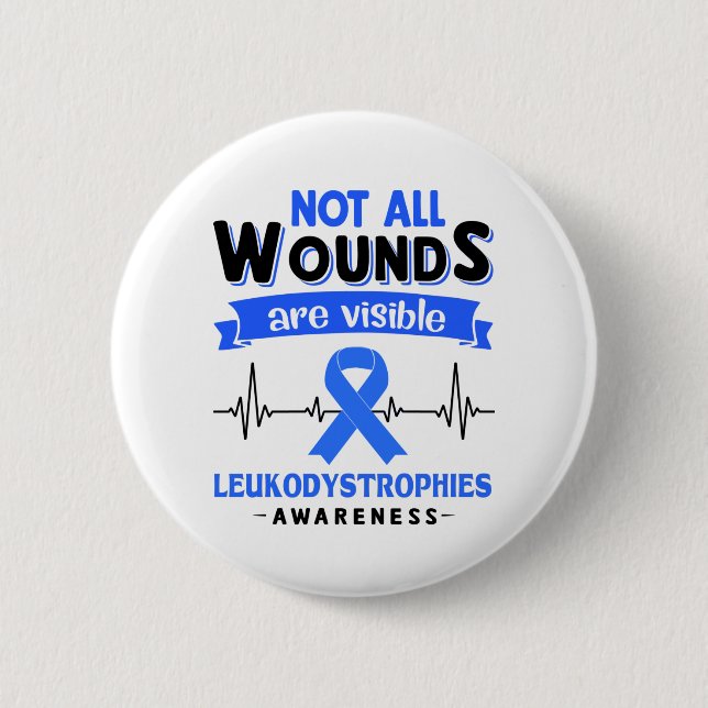 Badge Rond 5 Cm Leukodystrophies Mois de sensibilisation Ribbon Ca (Devant)