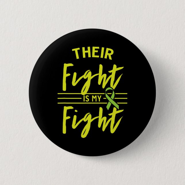 Badge Rond 5 Cm Leur combat est mon combat Conscience des maladies (Devant)