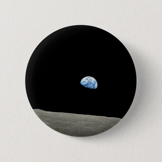 Badge Rond 5 Cm Lever de Terre (Devant)