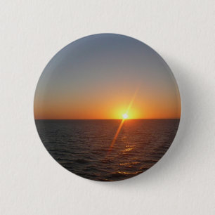 Badge Rond 5 Cm Lever du soleil à Sea III Océan Horizon