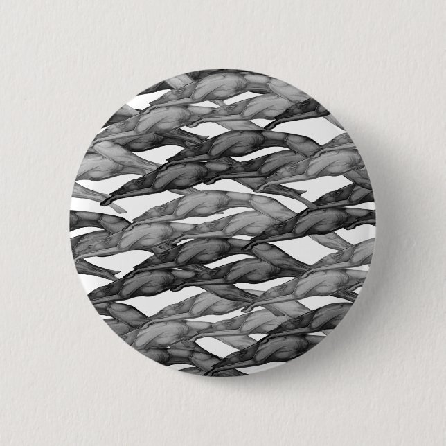 Badge Rond 5 Cm Lévriers qui sautent (Devant)