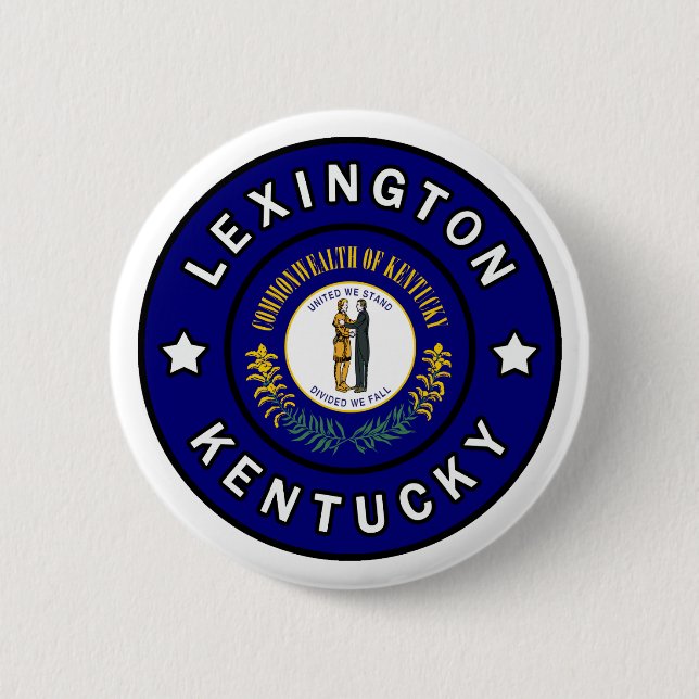 Badge Rond 5 Cm Lexington Kentucky (Devant)