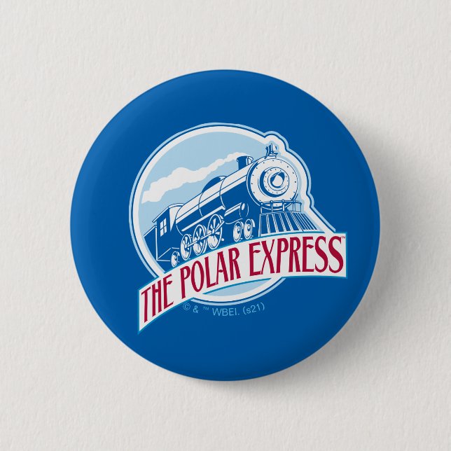 Badge Rond 5 Cm L'Express polaire | Insigne de train (Devant)