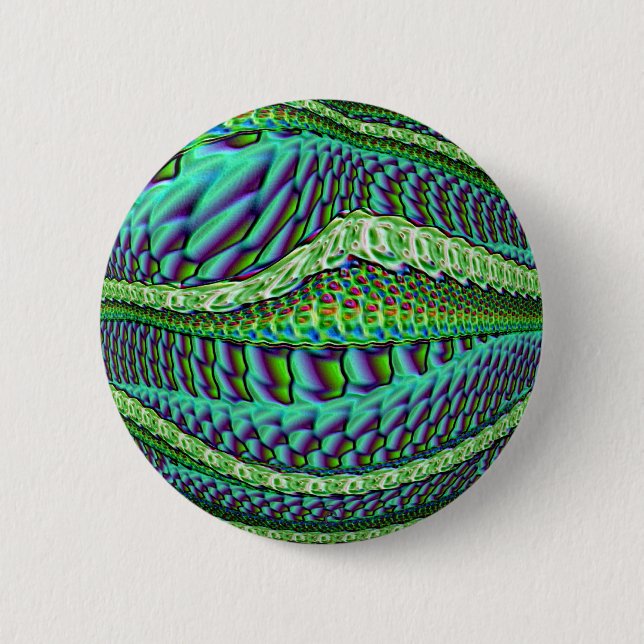 Badge Rond 5 Cm Lézard (Devant)