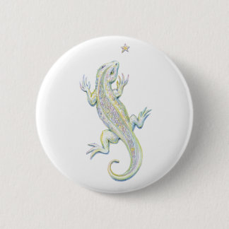 Badge Rond 5 Cm Lézard d'arc-en-ciel