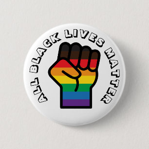 Badge Rond 5 Cm LGBT Black Pride Toutes les vies comptent