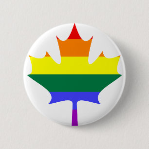 Badge Rond 5 Cm LGBT/bouton du Canada de gay pride