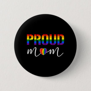 Badge Rond 5 Cm Lgbt Fierté Maman Fière