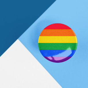 Badge Rond 5 Cm LGBT Gay Flag Arc-en-ciel Mois de la Fierté de la 