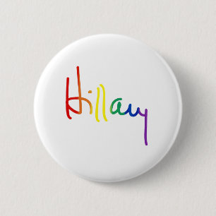 Badge Rond 5 Cm LGBT pour HILLARY CLINTON