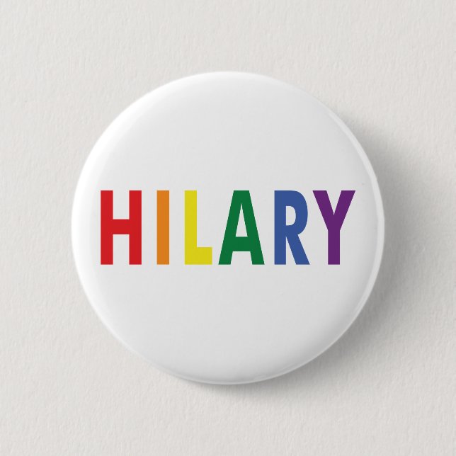 Badge Rond 5 Cm LGBT pour Hillary Clinton Pinback Button (Devant)
