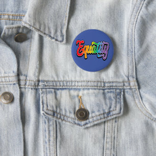 Badge Rond 5 Cm LGBT Pride drapeau arc-en-ciel égalité