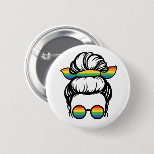 Badge Rond 5 Cm LGBT-Pride. Gay love