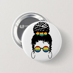 Badge Rond 5 Cm LGBT-Pride. L'amour gay.