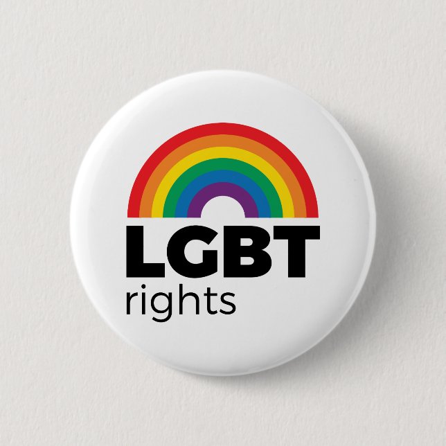 Badge Rond 5 Cm LGBT Ribow (Devant)