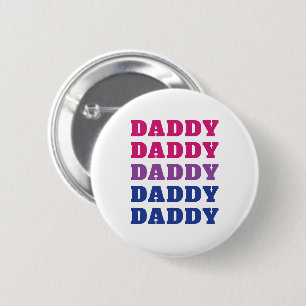 Badge Rond 5 Cm LGBTQ Daddy Bisexual Pride Papa Fête des pères