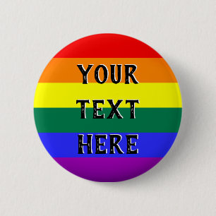 Badge Rond 5 Cm LGBTQ - Egalité de la fierté lesbienne gay