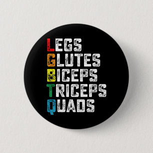Badge Rond 5 Cm LGBTQ Jambes Fessiers Biceps Triceps Quadriceps Dr