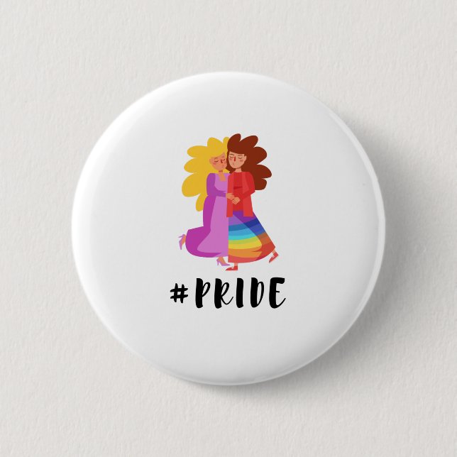 Badge Rond 5 Cm LGBTQ+ #Pride (Devant)