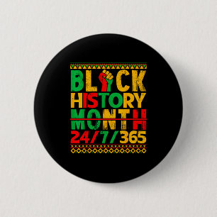 Badge Rond 5 Cm L'histoire noire est l'histoire américaine Hommes