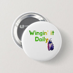 Badge Rond 5 Cm L'humour quotidien et drôle des petits insectes