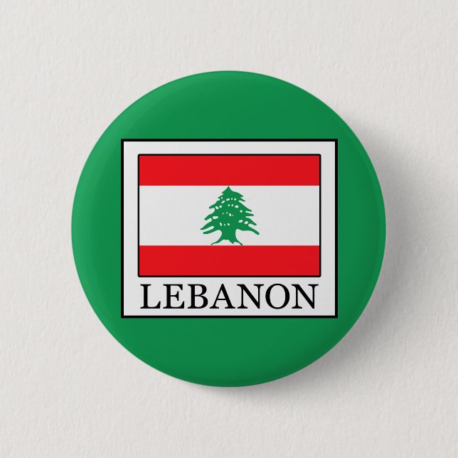 Badge Rond 5 Cm Liban (Devant)