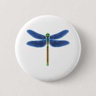 Badge Rond 5 Cm libellule
