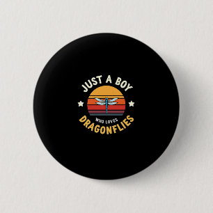 Badge Rond 5 Cm Libellule garçons (2)