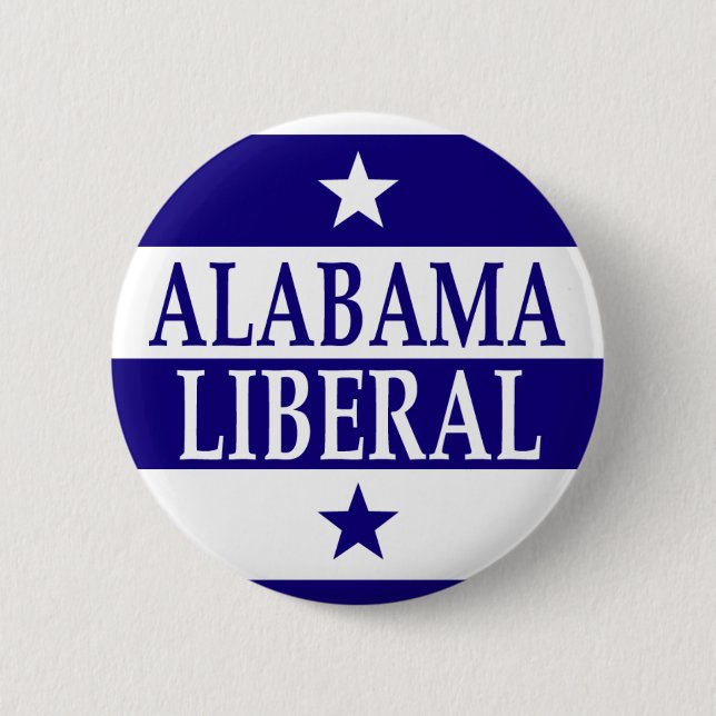 Badge Rond 5 Cm Libéral de l'Alabama (Devant)