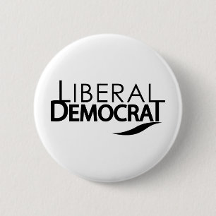 Badge Rond 5 Cm Libéral démocrate