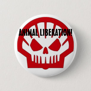 Badge Rond 5 Cm Libération animale !