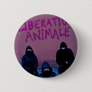 Badge Rond 5 Cm Libération Animale