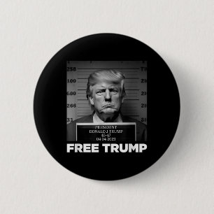 Badge Rond 5 Cm Libérez Donald Trump Mushot