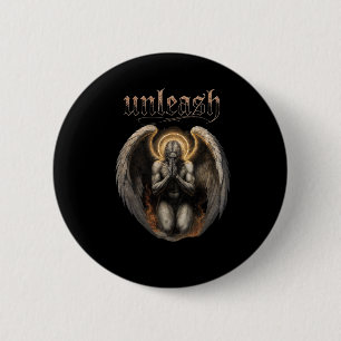 Badge Rond 5 Cm Libérez l'ange déchu