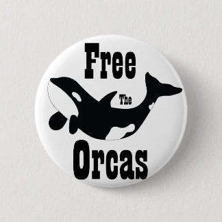 Badge Rond 5 Cm Libérez les orques