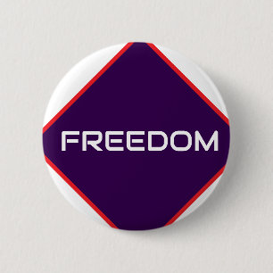 Badge Rond 5 Cm Liberté