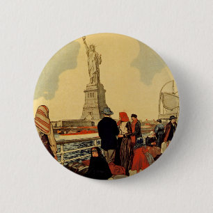 Badge Rond 5 Cm Liberté américaine