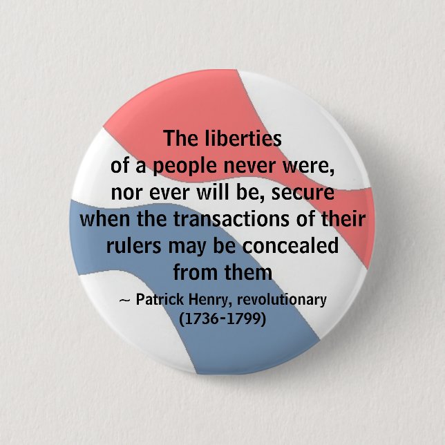 Badge Rond 5 Cm LIBERTÉ - bouton (Devant)
