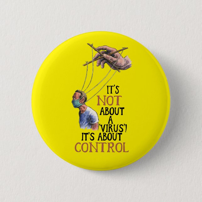 Badge Rond 5 Cm Liberté Médicale Pas de mandat de vaccin (Devant)