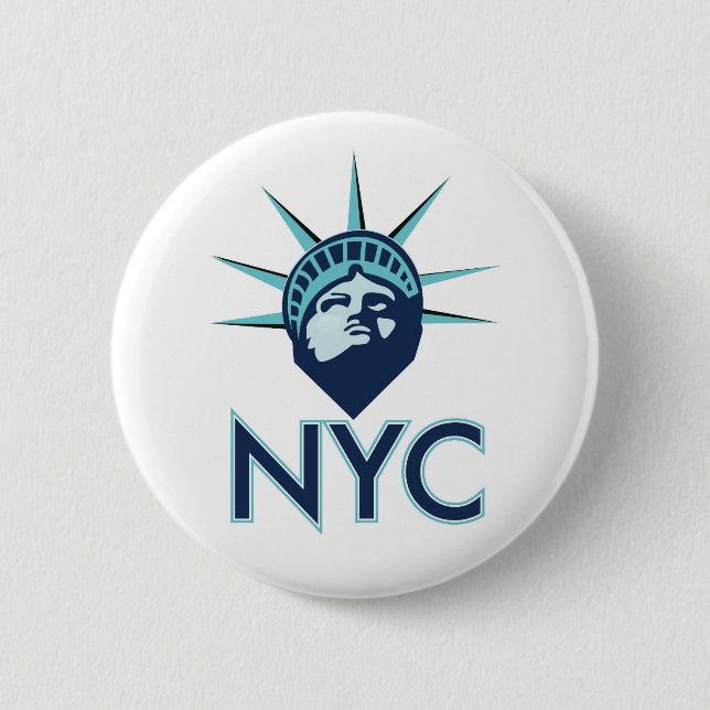 Badge Rond 5 Cm Liberté NYC (Devant)
