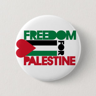 Badge Rond 5 Cm Liberté pour la Palestine
