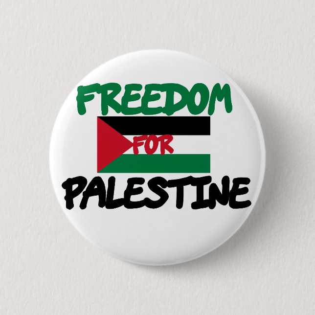 Badge Rond 5 Cm Liberté pour la Palestine (Devant)
