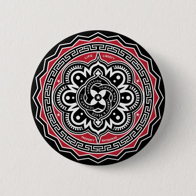 Badge Rond 5 Cm Liberté pour tout le bouton d'insignes (Devant)