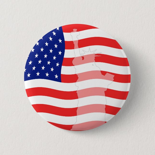 Badge Rond 5 Cm Liberté sur le bouton de drapeau (Devant)