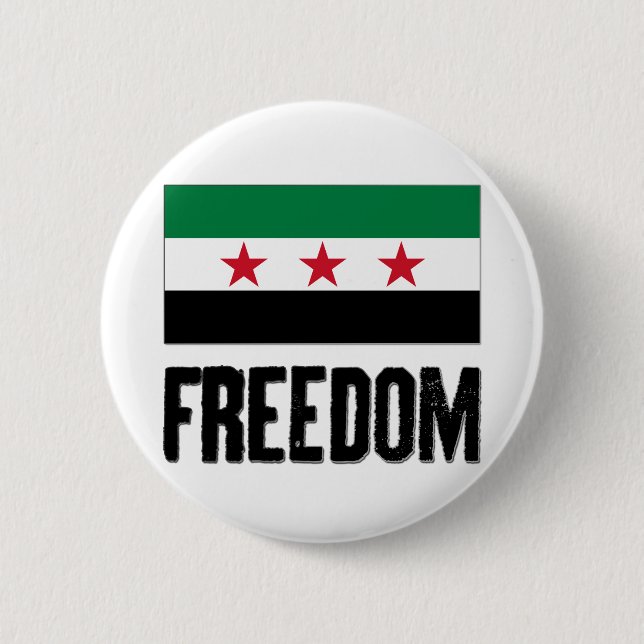 Badge Rond 5 Cm Liberté - Syrie (Devant)