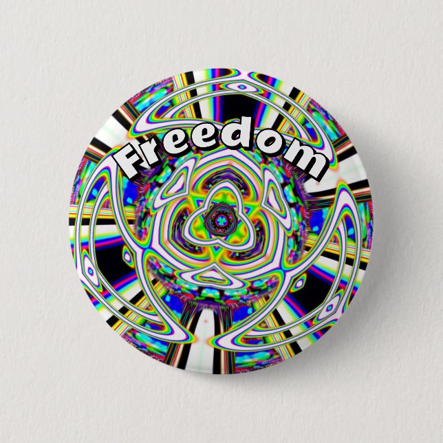 Badge Rond 5 Cm Liberté ( vous pouvez changer les mots ) (Devant)
