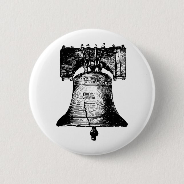 Badge Rond 5 Cm Liberty Bell (Devant)