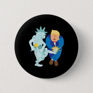 Badge Rond 5 Cm Liberty lance la démo anti-Donald de Trump 2020