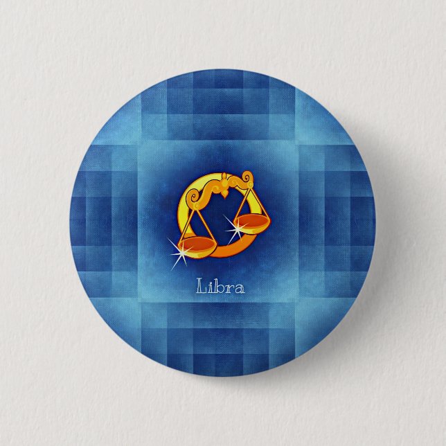 Badge Rond 5 Cm libra horoscope (Devant)