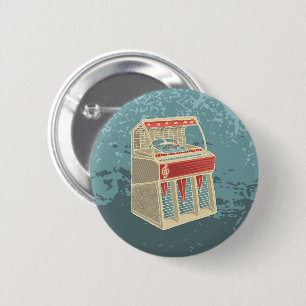 Badge Rond 5 Cm Librairie Retro Grunge